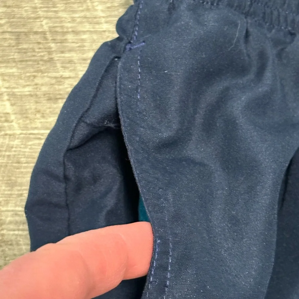 Men’s Nike XL Swim Trunk Shorts Mesh Lined Elastic Drawstring Blue 9” Inseam - Picture 6 of 8